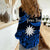 (Custom Personalised) Nauru Polynesian Hibiscus Naoero Blue Women Casual Shirt LT14 - Polynesian Pride