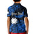 (Custom Personalised) Nauru Polynesian Hibiscus Naoero Blue Kid Polo Shirt LT14 Kid Blue - Polynesian Pride