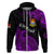 Custom Ribaberiki Kiribati Coat of Arms Mix Purple Polynesian Hoodie LT14 Zip Hoodie Purple - Polynesian Pride