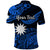 Custom Nauru Polynesian Hibiscus Naoero Blue Polo Shirt LT14 - Polynesian Pride