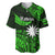 (Custom Personalised) Nauru Polynesian Hibiscus Naoero Green Baseball Jersey LT14 - Polynesian Pride