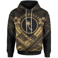 Chuuk Polynesian Custom Hoodie Chuuk Gold Seal Camisole Hibiscus Style Unisex Gold - Polynesian Pride