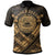 American Samoa Custom Polo Shirt AS Gold Seal Polynesian Patterns Unisex Gold - Polynesian Pride