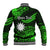 (Custom Personalised) Nauru Polynesian Hibiscus Naoero Green Baseball Jacket LT14 - Polynesian Pride