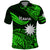 Custom Nauru Polynesian Hibiscus Naoero Green Polo Shirt LT14 Green - Polynesian Pride