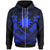 Nauru Polynesian Zip up Hoodie Nauru Blue Seal Camisole Hibiscus Style Unisex Blue - Polynesian Pride