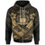 Samoa Polynesian Zip up Hoodie Samoa Gold Seal Camisole Hibiscus Style Unisex Gold - Polynesian Pride