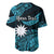 (Custom Personalised) Nauru Polynesian Hibiscus Naoero Turquoise Baseball Jersey LT14 - Polynesian Pride