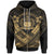 Samoa Custom Polynesian Zip up Hoodie Samoa Gold Seal Camisole Hibiscus Style Unisex Gold - Polynesian Pride