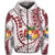 Custom Tonga Hoodie Emancipation Day Kupesi Pattern No.2 White LT9 Zip Hoodie - Polynesian Pride