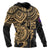 American Samoa Polynesian Hoodie (Zip up) Gold Turtle - Polynesian Pride