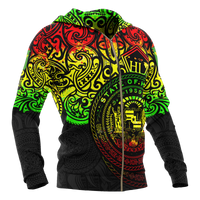 Polynesian Hawaii Hoodie (Zip up) Pride of Hawaii (Reggae) - Polynesian Pride