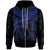 Niue Polynesian Custom Zip up Hoodie Niue Waves (Blue) Unisex Blue - Polynesian Pride