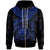 Federated States of Micronesia Polynesian Custom Zip up Hoodie FSM Waves (Blue) Unisex Blue - Polynesian Pride