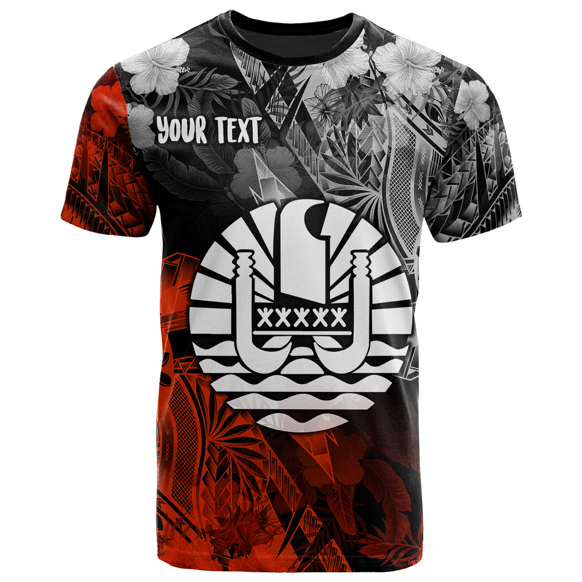 Tahiti Polynesian Custom T Shirt Vintage Polynesian Turtle Unisex Black - Polynesian Pride