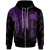 Samoa Custom Zip up Hoodie Polynesian Wings (Purple) Unisex Purple - Polynesian Pride