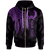 Pohnpei Custom Zip up Hoodie Polynesian Wings (Purple) Unisex Purple - Polynesian Pride