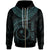 Chuuk Polynesian Custom Zip up Hoodie Chuuk Waves (Turquoise) Unisex Turquoise - Polynesian Pride