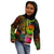 Tahiti Polynesian Custom Zip up Hoodie Hibiscus and Banana Leaves - Polynesian Pride