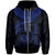 Polynesian Hawaii Custom Zip up Hoodie Hawaiian Waves (Blue) Unisex Blue - Polynesian Pride