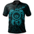 Hawaii Polynesian Custom Polo Shirt Vintage Polynesian Turtle (Turquoise) Unisex Turquoise - Polynesian Pride