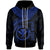 Polynesian Hawaii Kanaka Maoli Custom Zip up Hoodie Hawaiian Waves (Blue) Unisex Blue - Polynesian Pride