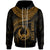 Pohnpei Polynesian Custom Zip up Hoodie Pohnpei Waves (Golden) Unisex Golden - Polynesian Pride