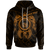 Hawaii Polynesian Custom Hoodie Vintage Polynesian Turtle (Golden) Unisex Golden - Polynesian Pride