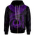 Pohnpei Polynesian Custom Zip up Hoodie Pohnpei Waves (Purple) Unisex Purple - Polynesian Pride