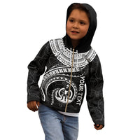 Vanuatu Polynesian Custom Zip up Hoodie Vanuatu Waves (White) - Polynesian Pride
