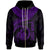 New Caledonia Polynesian Custom Zip up Hoodie New Caledonia Waves (Purple) Unisex Purple - Polynesian Pride