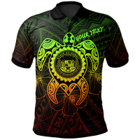 Hawaii Polynesian Custom Polo Shirt Vintage Polynesian Turtle (Reggae) Unisex Reggae - Polynesian Pride