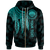 Federated States of Micronesia Custom Zip up Hoodie Polynesian Wings (Turquoise) Unisex Turquoise - Polynesian Pride