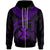 Wallis and Futuna Polynesian Custom Zip up Hoodie Wallis and Futuna Waves (Purple) Unisex Purple - Polynesian Pride