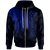 Kosrae Custom Zip up Hoodie Polynesian Wings (Blue) Unisex Blue - Polynesian Pride