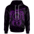 Hawaii Polynesian Custom Hoodie Vintage Polynesian Turtle (Purple) Unisex Purple - Polynesian Pride