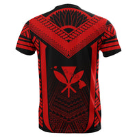 Hawaii Kanaka Polynesian T Shirt Active Red - Polynesian Pride