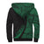 Hawaii Coat of Arms Green Polynesian Sherpa Hoodie - Circle Style AH - Polynesian Pride