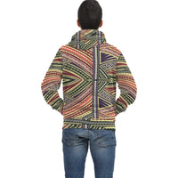 Color Polynesian Inside Print Zip Hoodie - Polynesian Pride