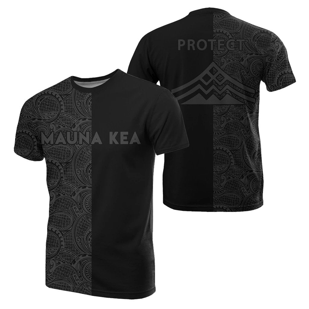 Hawaii Mauna Kea Polynesian T Shirt The Half Grey Unisex Grey - Polynesian Pride