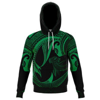 Hawaii Hoodie Polynesian Hammerhead Shark Green - Polynesian Pride