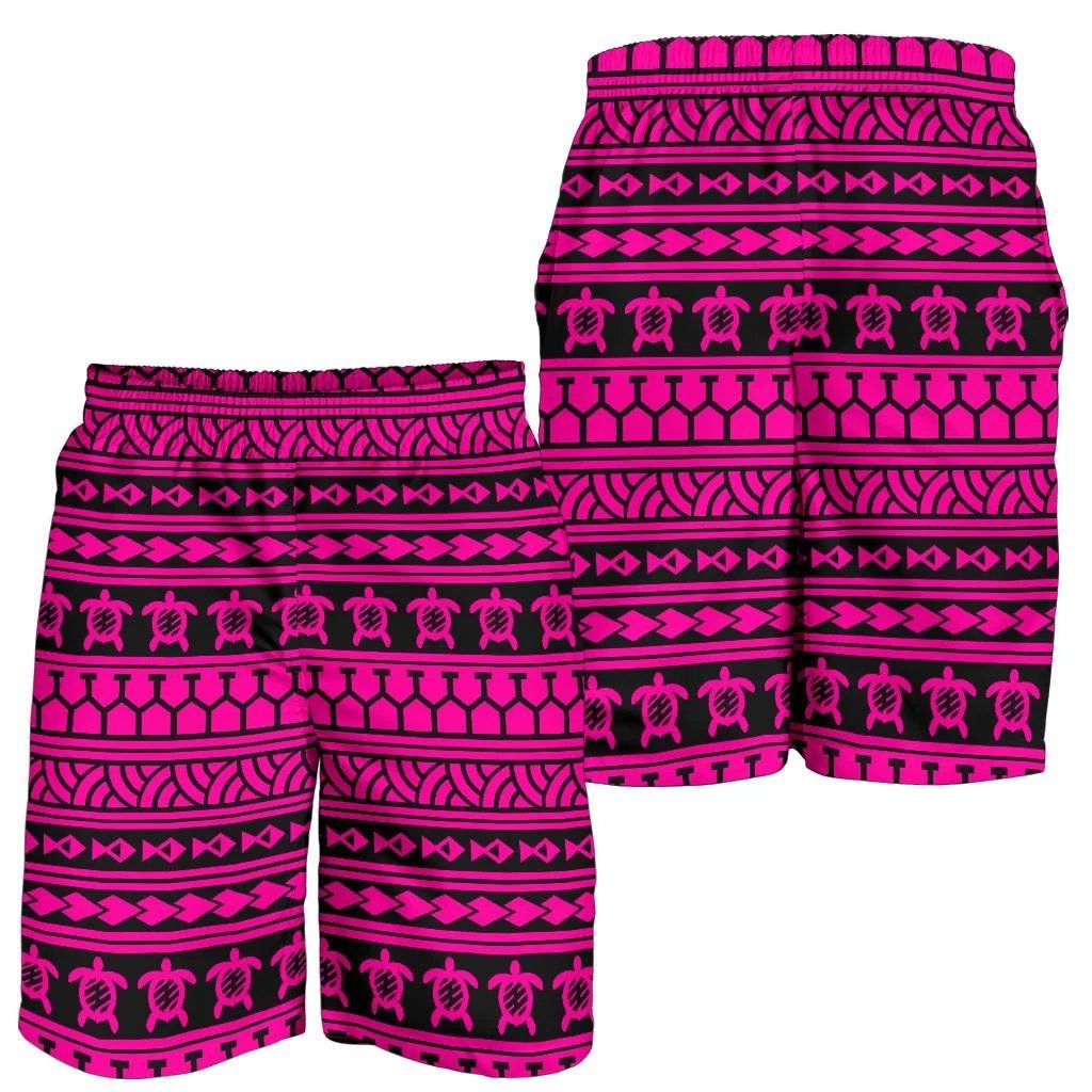 Polynesian Tattoo Tribal Pink Men's Short Men's Shorts Pink - Polynesian Pride