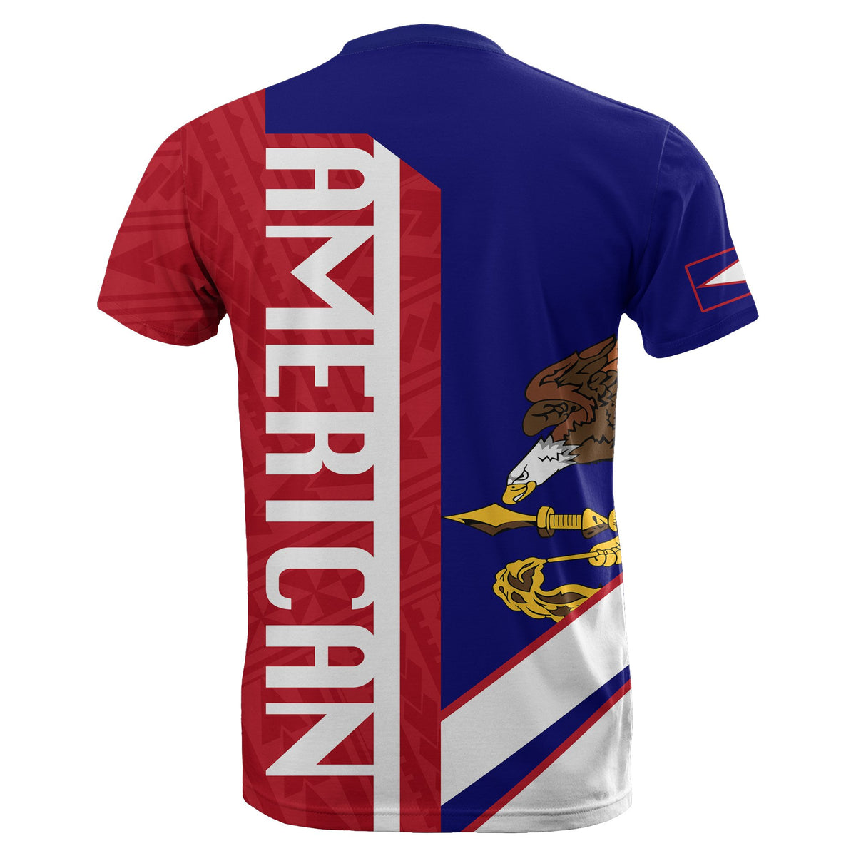 Polynesian T Shirt American Samoa Half Concept - Polynesian Pride
