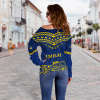 Tokelau Rugby Off Shoulder Sweater Impressive Sport LT13 - Polynesian Pride