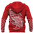 Samoa Rugby Hoodie Samoa Coat of Arms Polynesians Tattoo Style Red - Polynesian Pride