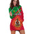 (Custom Personalised) Vanuatu Hoodie Dress Pattern Sand Drawing LT13 - Polynesian Pride