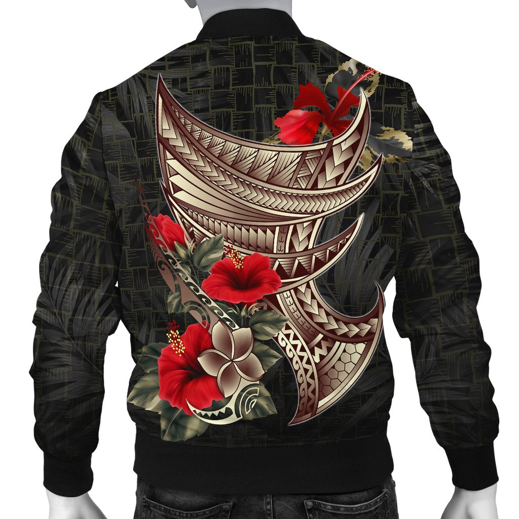 American Samoa Bomber Jacket - Polynesian Tribal Vintage Style - Polynesian Pride