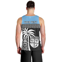 (Custom Personalised) Fiji Tapa Pattern Men Tank Top Coconut Tree LT13 - Polynesian Pride