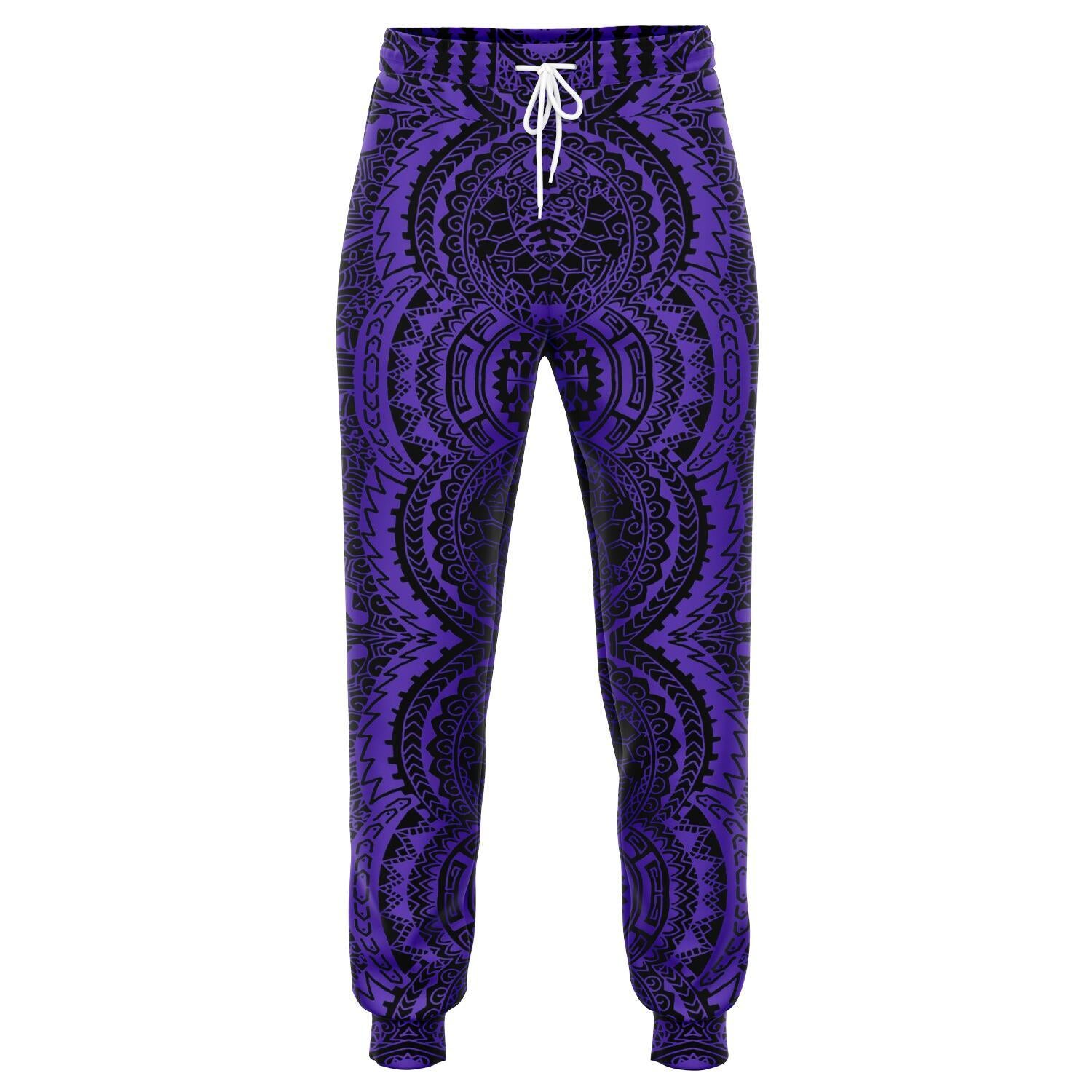 Polynesian Symmetry Violet Joggers Unisex Violet - Polynesian Pride