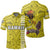 Hawaiian Islands Warrior Kakau Yellow Polynesian Polo Shirt Unisex Yellow - Polynesian Pride